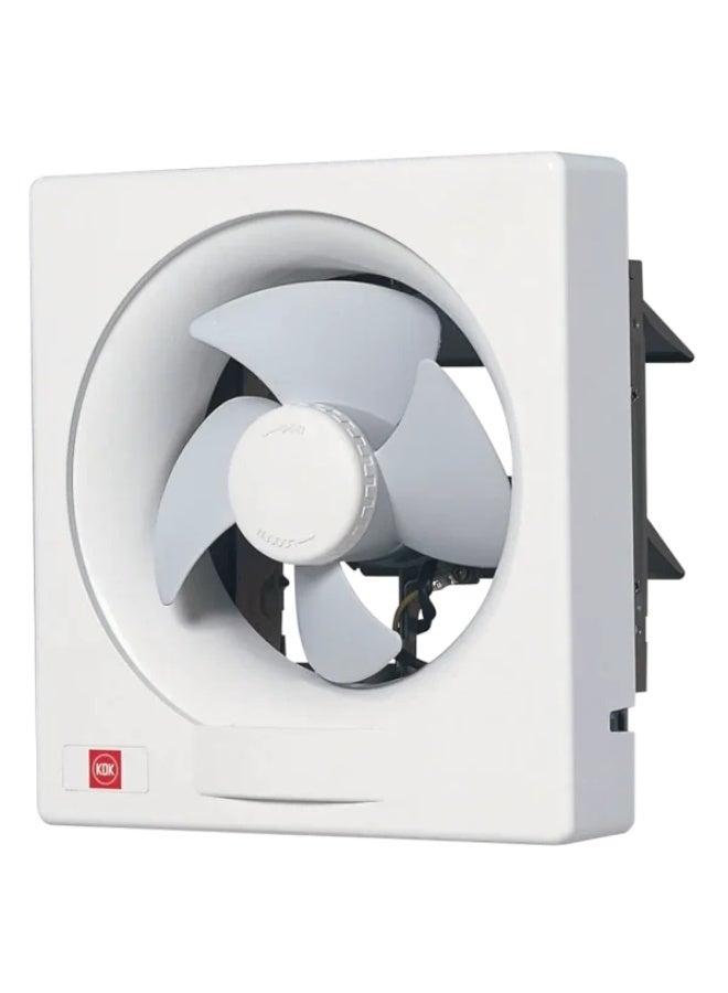 KDK Exhaust Fan Wall Mounted Square 15cm 6 inch Automatic Shutter 15AAQ1 - Image 1