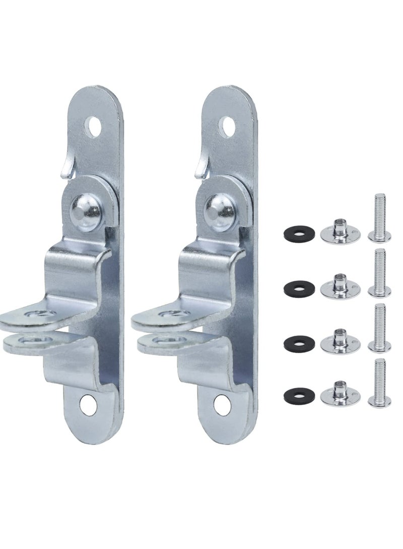 SYOSI Cargo Trailer Door Latch Hasp Keeper, for Ramp Padlock, Race Bar Lock Handle Enclosed Car Hauler, Enclosed Trailer Door Latch (Industrial Grade Steel, Comes with Screws and Waterproof Nuts) - Image 1