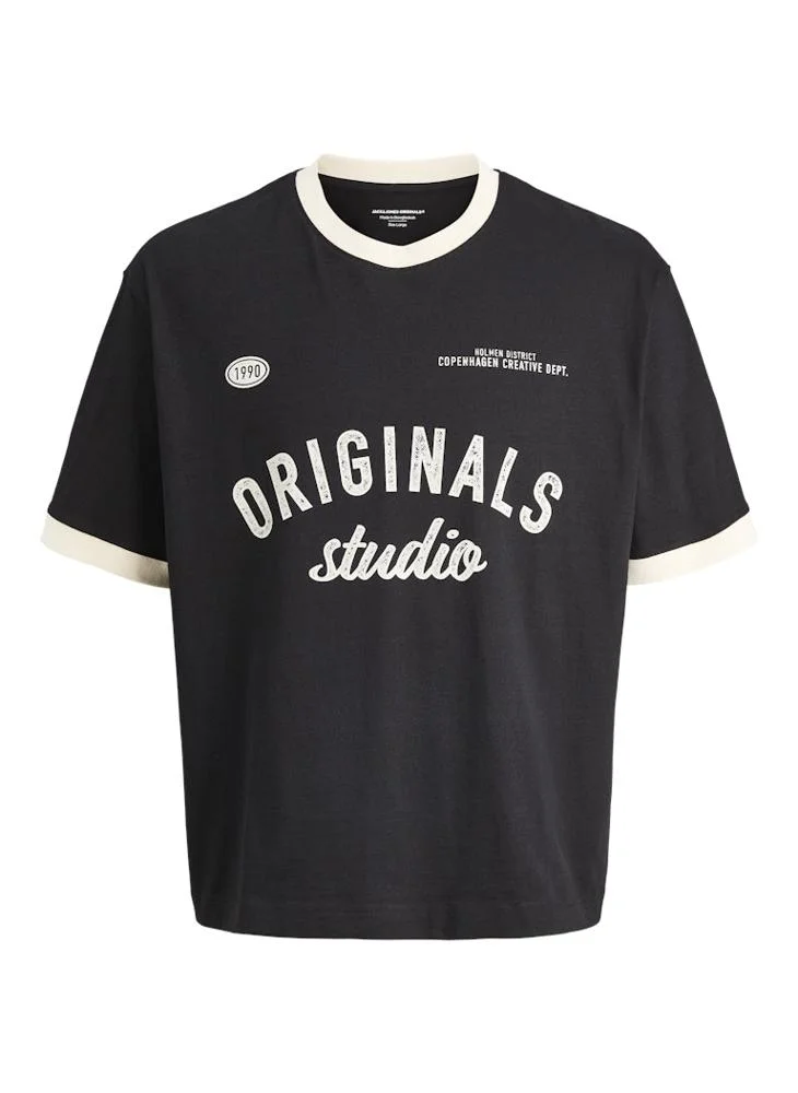 Jack & Jones Junior Youth Printed Crew Neck T-Shirt