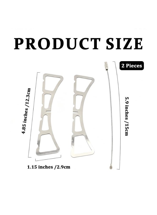 2 PCS Stainless Steel Cooking Rack, Removable Steaming Tray, Multipurpose Cooling Steaming Grilling Rack for Kitchen, 4.85 Inch - Image 2