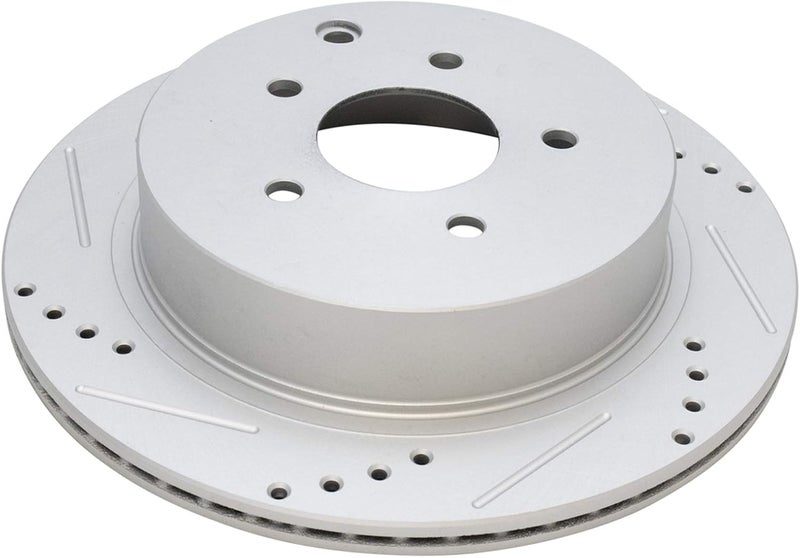 TRQ Rear Performance Brake Rotor Drilled Slotted Pair Set for FX35 / FX37 / FX45 / JX35 / M35h / M37 / M56 / Murano/Pathfinder / Q50 / Q70 / Quest / QX60 / QX70 - Image 4