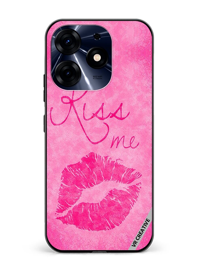 VR CREATIVE Protective Case Cover For Tecno Spark 10 Pro Kiss me Pink Design Multicolour - Image 1