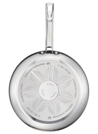 TEFAL Intuition مقلاة 24 سم | ستانلس ستيل ممتاز 18/10 | تحمير مثالي | سهل التحرير | مقبض قوي | مناسب للحث الحراري | ضمان سنتين | B8590435 - view 2