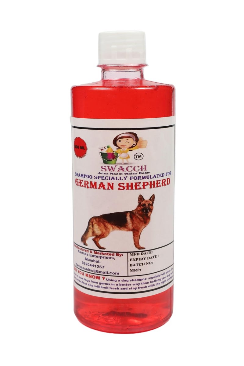 swacch Shampoo | Puppy Safe Shampoo | PH Balanced | Ditch to Itch for German Shepherd Shampoo 500ml (Strawberry) + Spike Ball Chew Toy Combo Pack - Image 2
