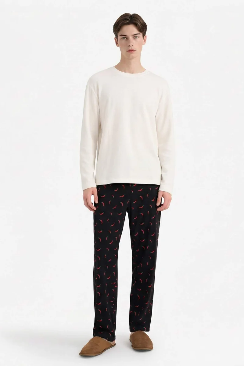 Regular Fit Patterned Pyjamas Pants