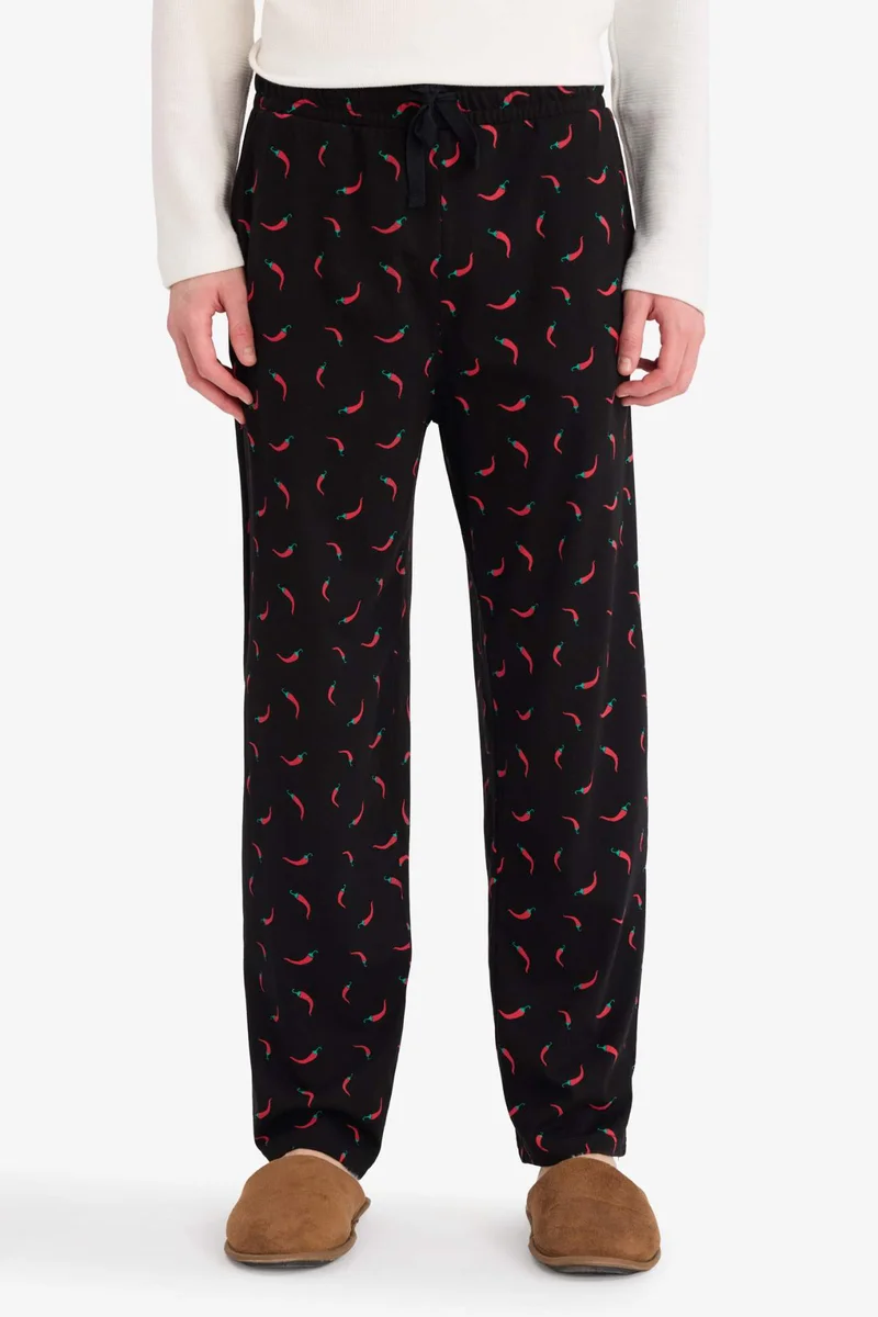 Defacto  Regular Fit Patterned Pyjamas Pants for Men | Best Price UAE