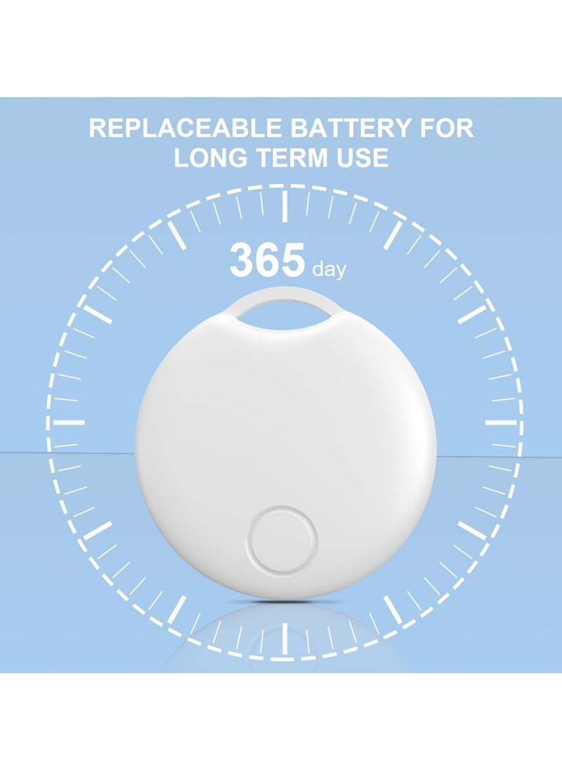 LumsAura Key Finder for iPhone – Apple Find My Compatible Item Tracker, Anti-Loss Global Positioning Tag for Purses/Bags/Luggage (White)  - Image 4