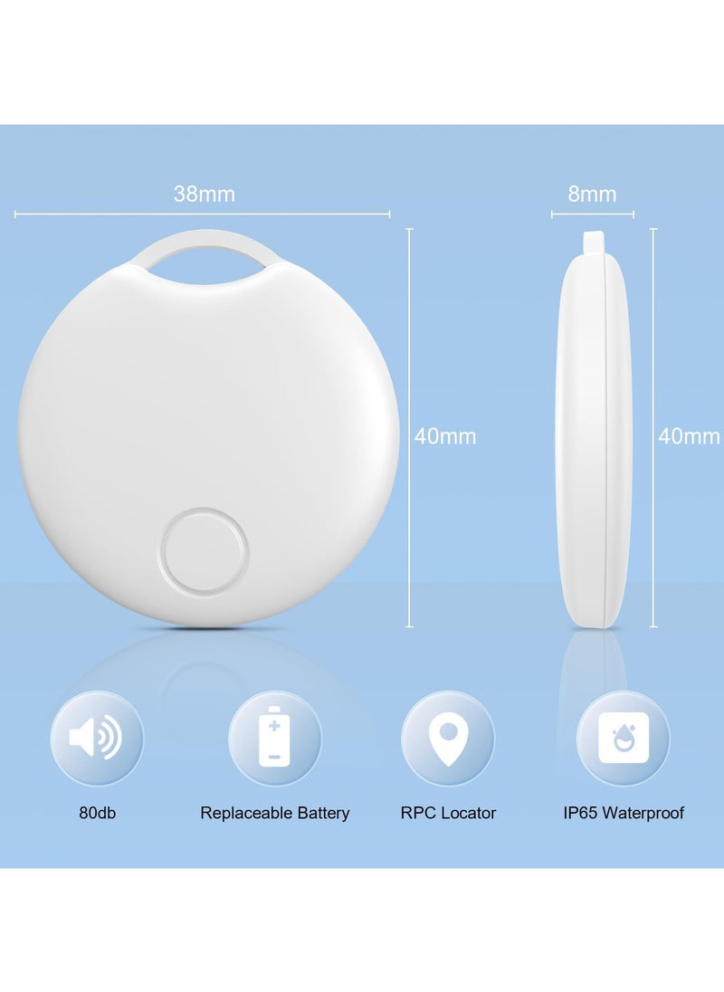 LumsAura Key Finder for iPhone – Apple Find My Compatible Item Tracker, Anti-Loss Global Positioning Tag for Purses/Bags/Luggage (White)  - Image 3