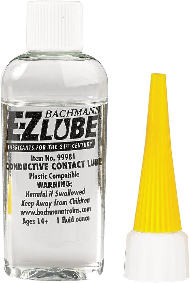 Bachmann Trains  EZ LUBE  CONDUCTIVE CONTACT LUBE 1 fluid ounce  For Use With All Scales