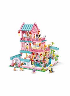 Sluban Chinese Style Villa 2 Building Blocks 1342 Piece With 10 Mini Figuers - For Age 6+ Years Old  - Image 3