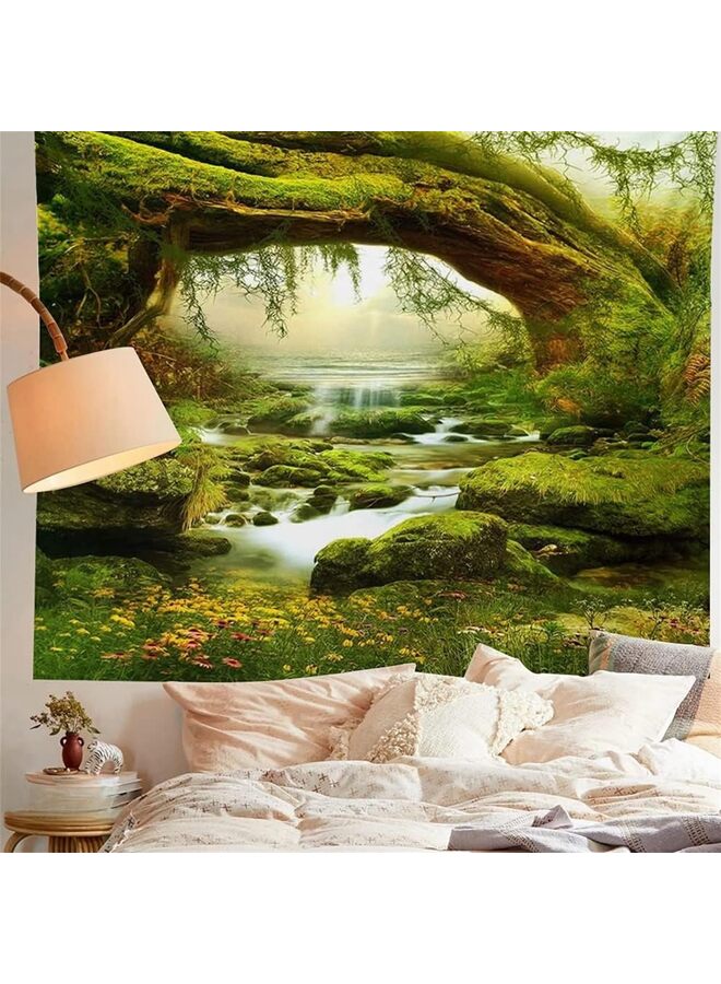 Forest Tapestry Home Decor Landscape Tapestry Living Room Bedroom Decoration Tapestry Magic Tapestry Curtain (Size : GREENSUN) - Image 2