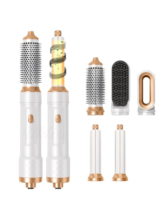 UKLISS 5-in-1 Hot Air Comb Home Use Straight Hair Curly Hair Blow Dryer Comb Multi-function Hair Styling Tool - Image 1