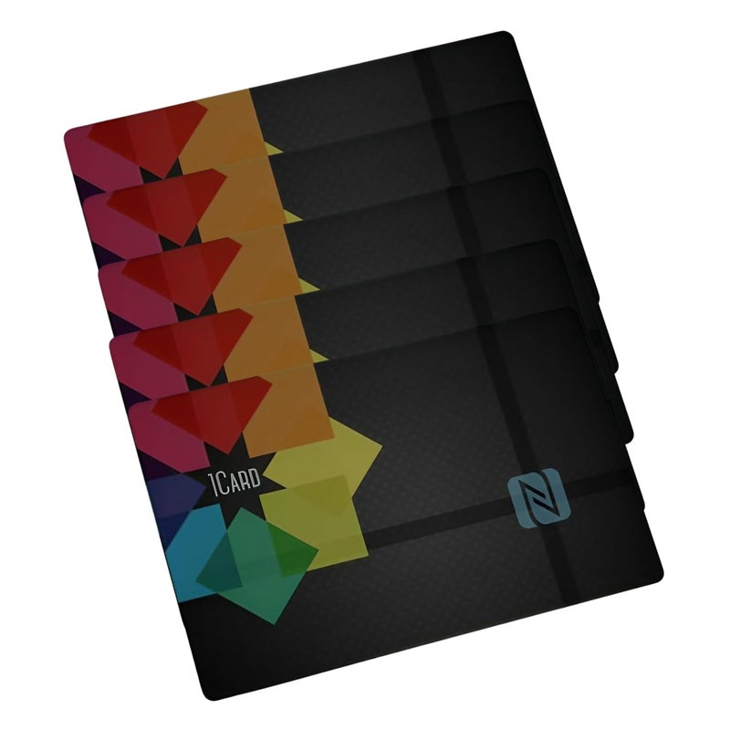 1Card ® Glow - Smart Digital Business Card with NFC & QR Code (White LED) (5) - Image 1
