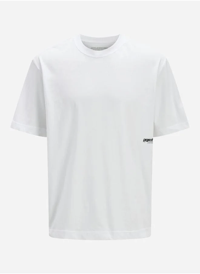 JACK & JONES Solid Regular Fit Crew Neck T-Shirt