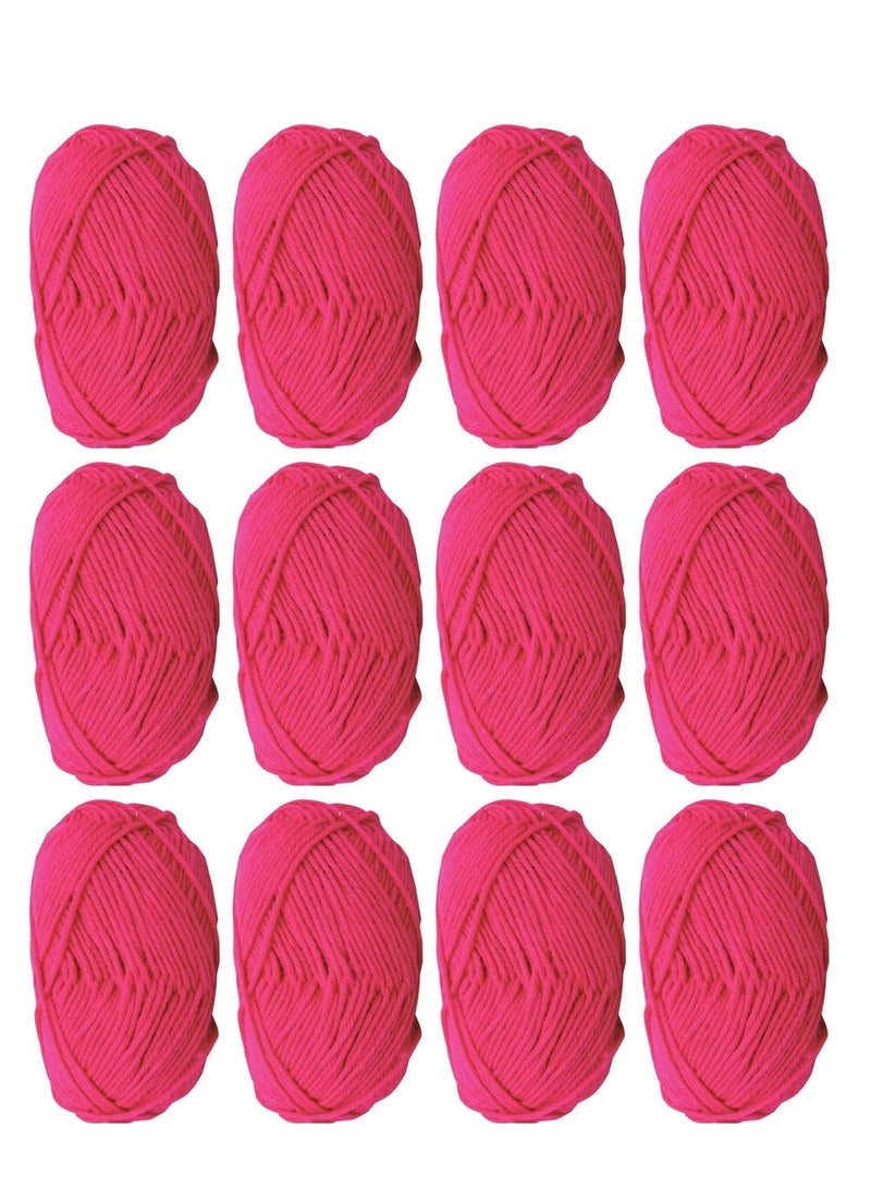 Sterling 12-Piece Knitting Yarn Pink - Image 1