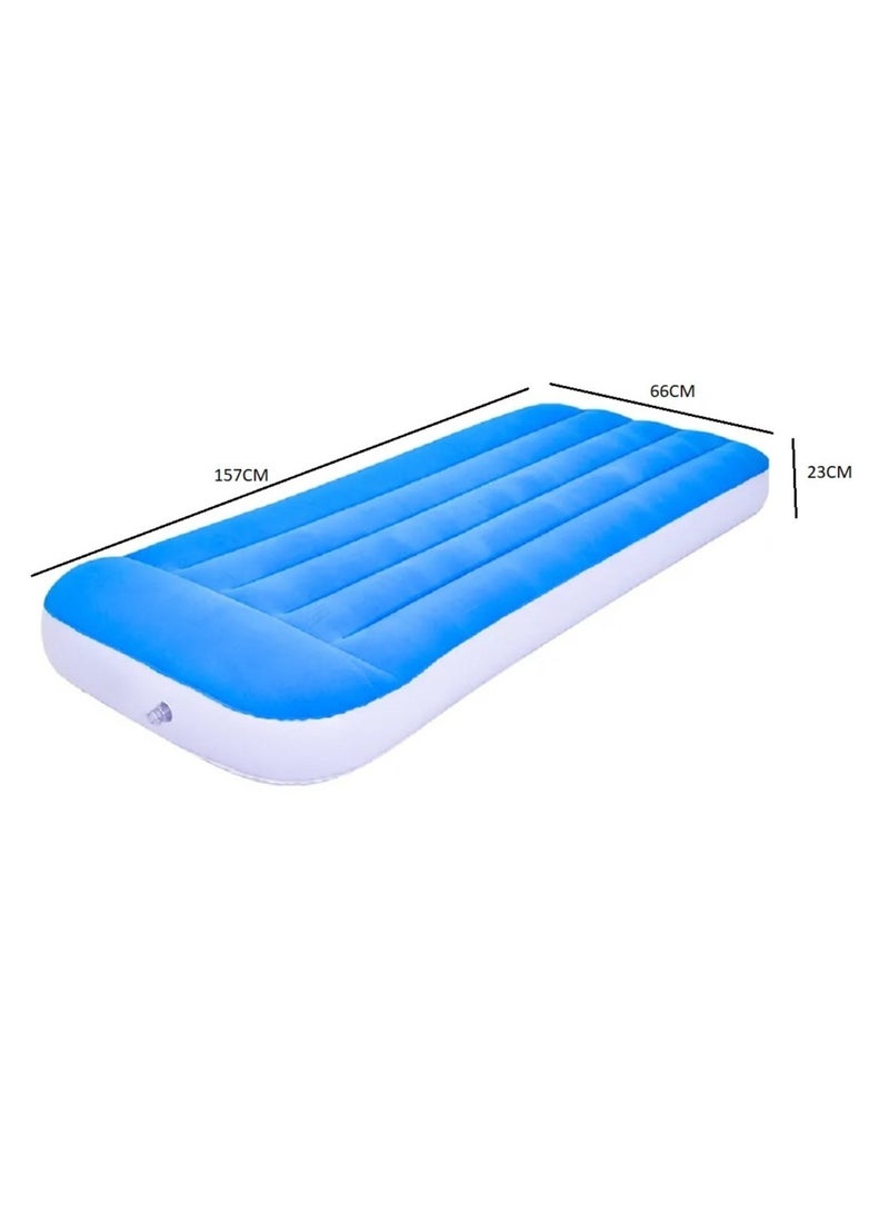 فول جوي مرتبة هوائية قابلة للنفخ، متدفقة للأطفال , أزرق - Image 2