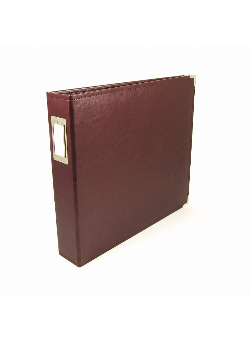 We R Memory Keepers We R Memory Keepers 12x12 Photo Album Cinnamon Protect Memories  Photos Acidfree Faux Leather Snagfree Rings Includes 5 Page Protectors Scrapbooking 