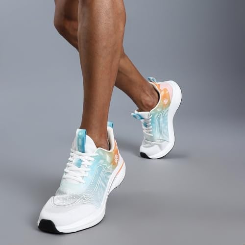 CULT Men Xypher Running Shoes (White/Orange_UK10) - Image 2