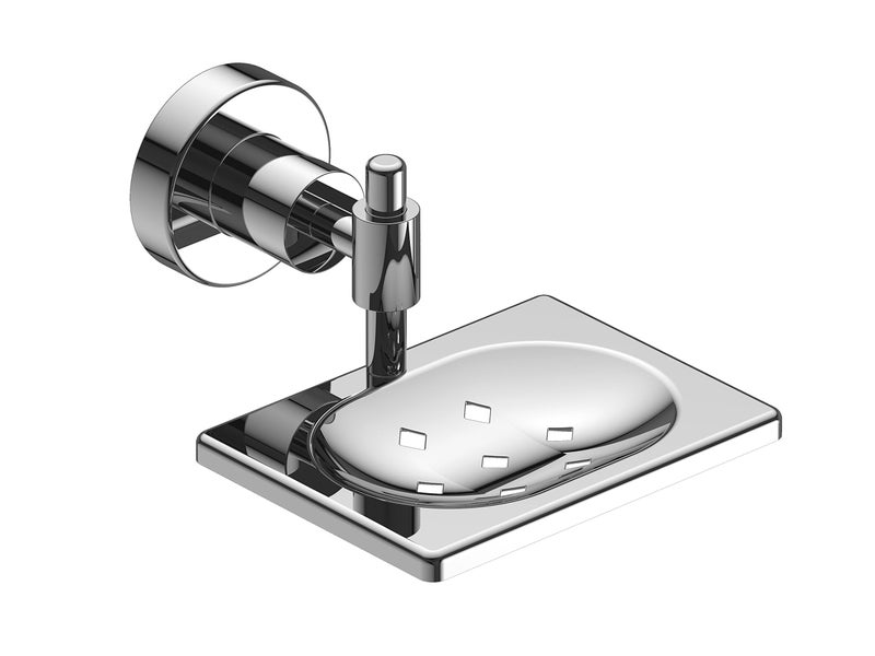 Amity Sogo Bath Fittings | Bathroom Accessories Set (Pack of 5, Robe Hook, Soap Dish, Tumbler Holder, Napkin Hanger, Towel Rod), Wall Mounted set for Bathroom, Stainless Steel with Chrome Finish - Image 2