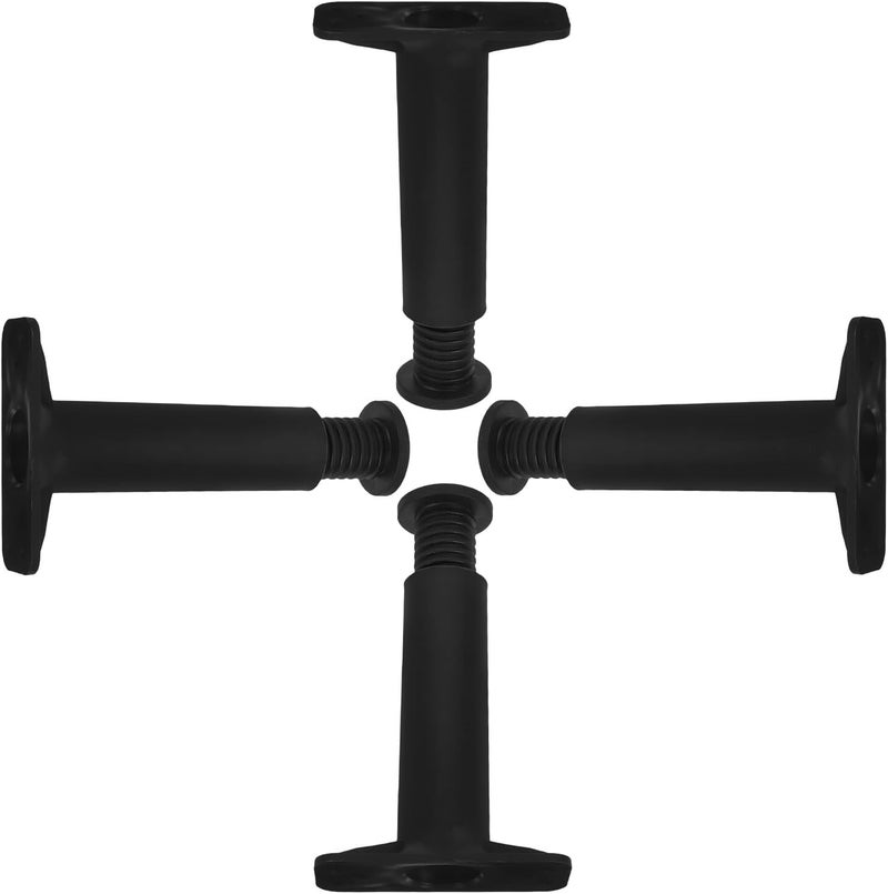 CHILDWEET Adjustable Bed Frame Center Support Legs with Screws and Eva Pads, Heavy Duty Extendable Furniture Risers 15-25cm for Sofa, Dresser, Table – 4pcs Replacement Legs - Image 1
