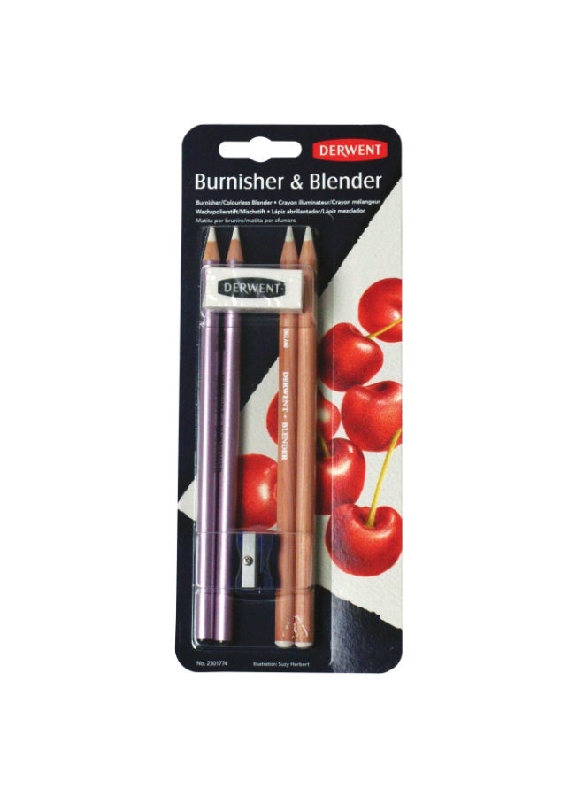 Derwent - Blending & Burnishing Pencils 4 Pieces