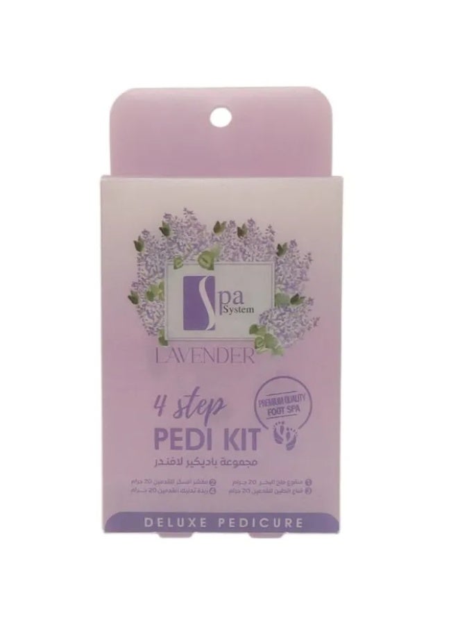 سبا سيستم مجموعة بدكير باللافندر من سبا سيستم - 4 قطع - Image 1