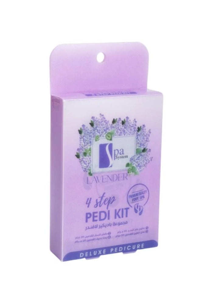 سبا سيستم مجموعة بدكير باللافندر من سبا سيستم - 4 قطع - Image 2