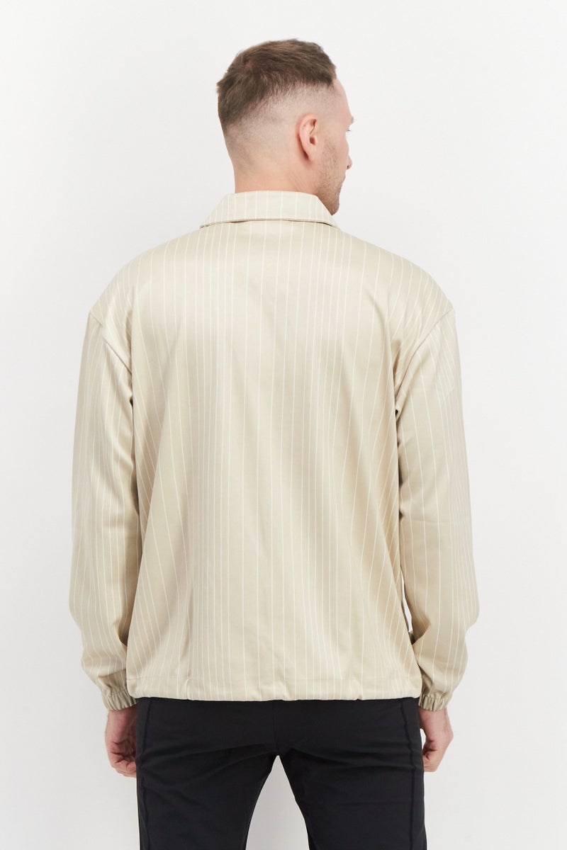 FILA Men Sportswear Fit Training Jacket, Khaki - Image 2
