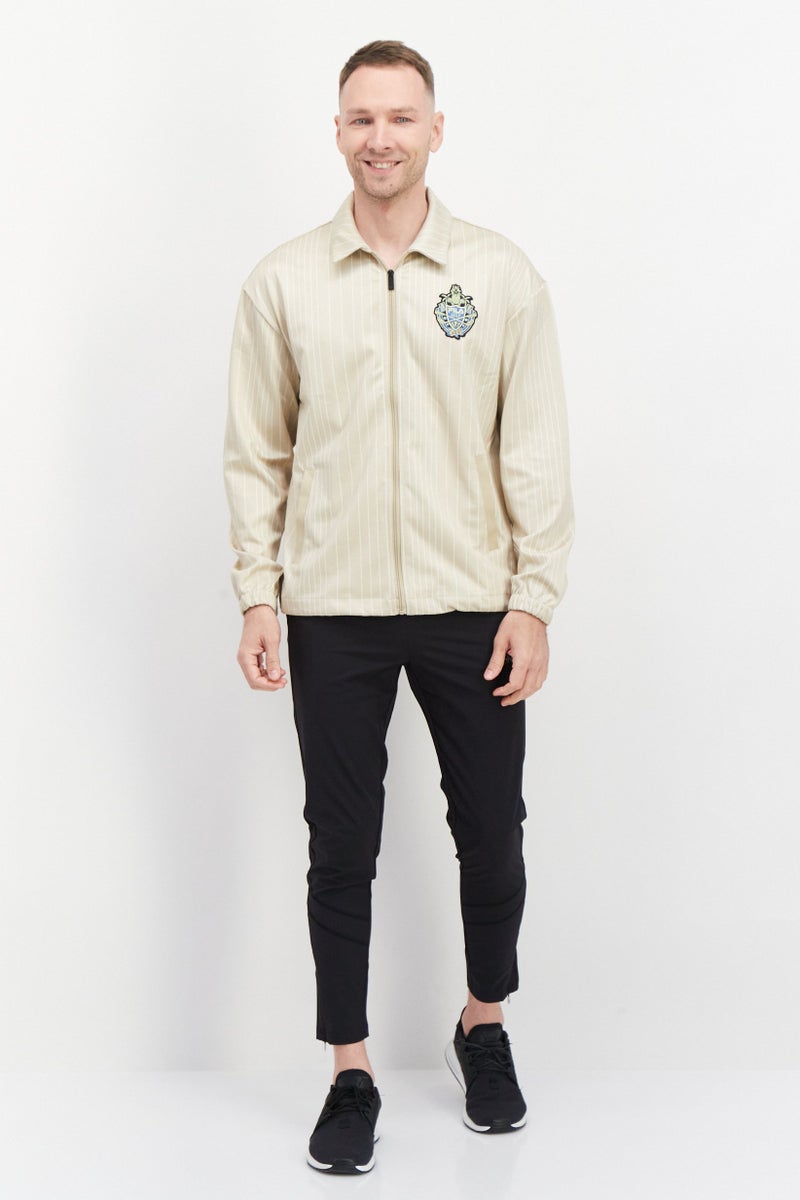 FILA Men Sportswear Fit Training Jacket, Khaki - Image 4