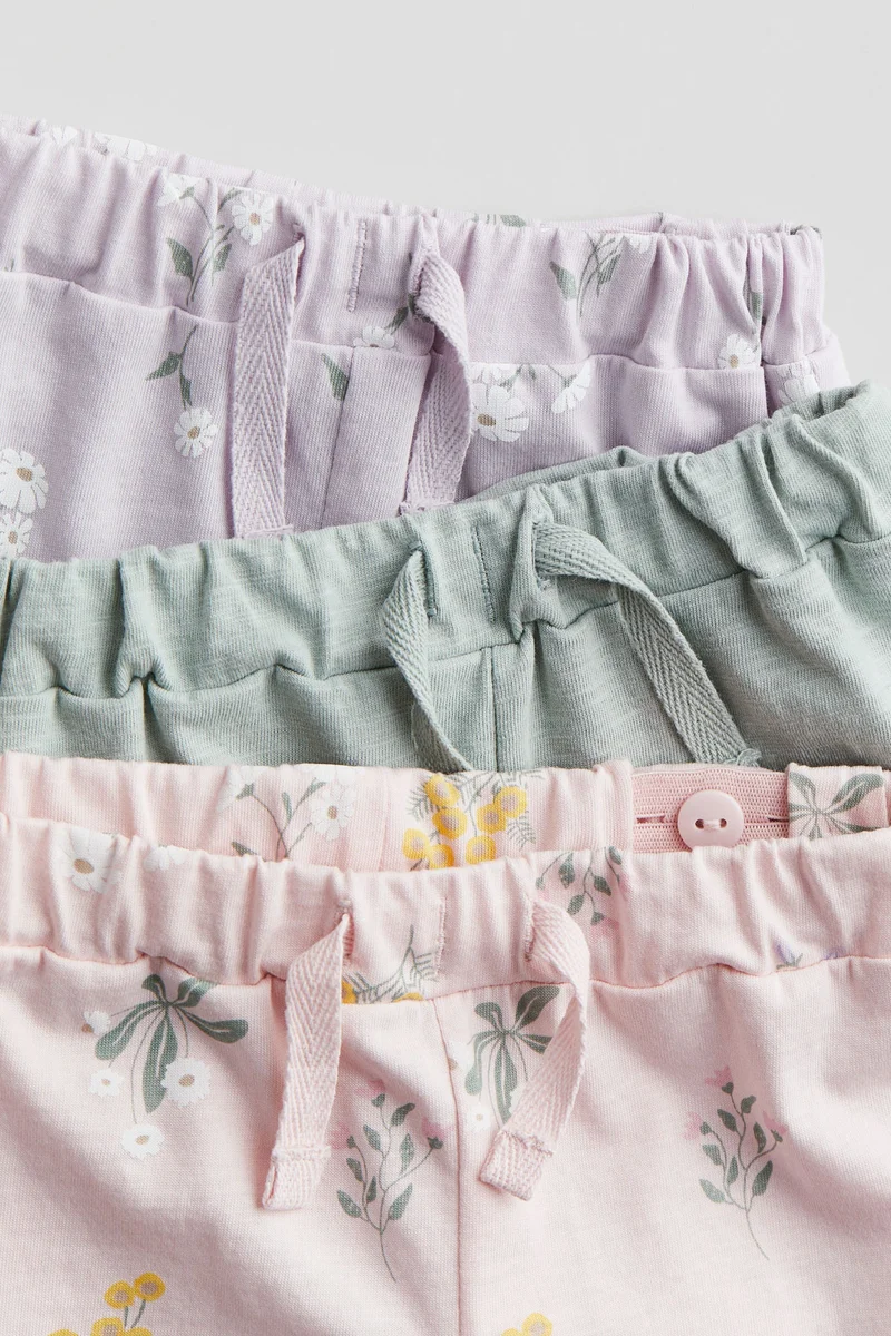 H&M 3 Pack Frill Trimmed Shorts