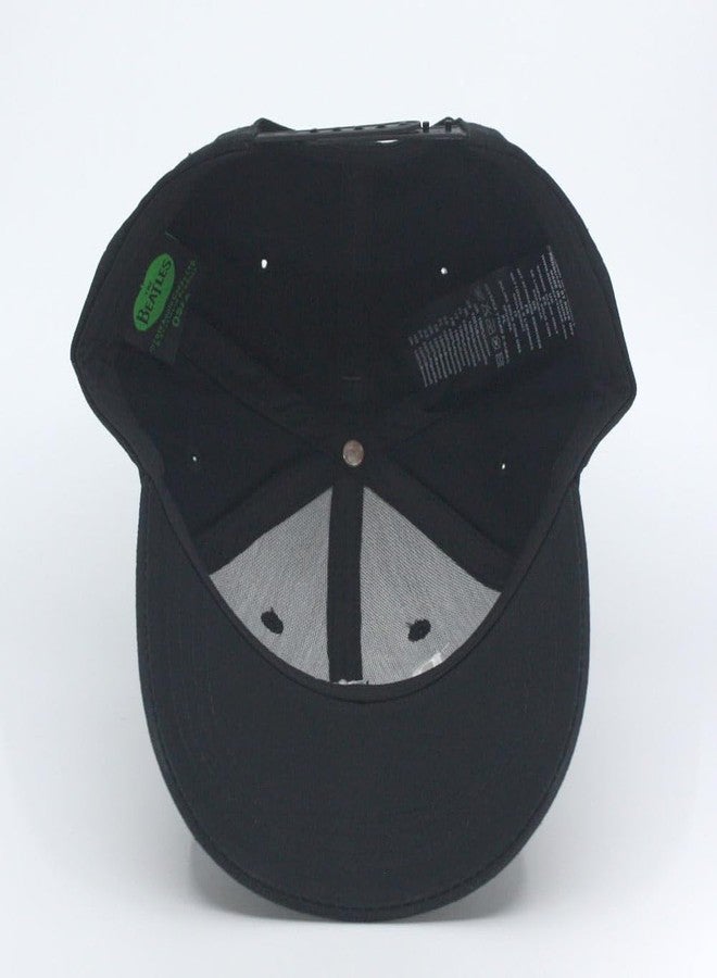 The Beatles Classic Adjustable Baseball Cap Drop T Logo Sgt Pepper Drum Abbey Road (Drop T Black) - Image 5