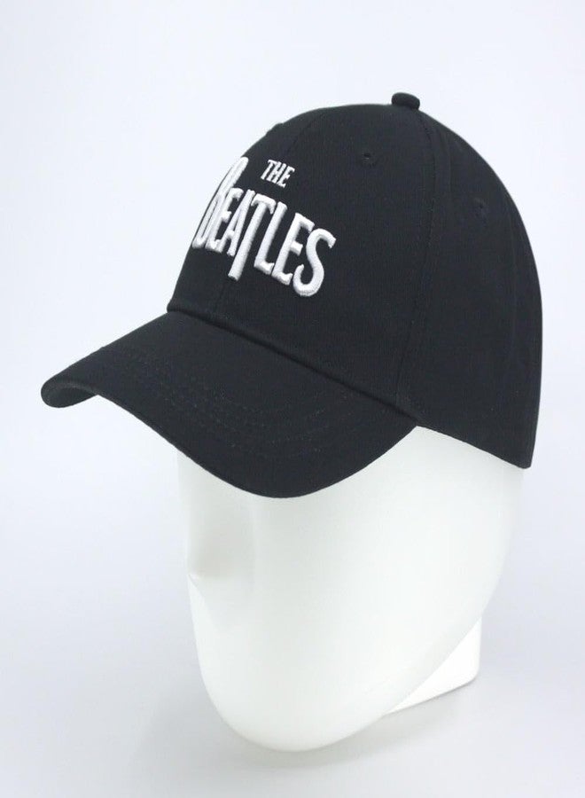 The Beatles Classic Adjustable Baseball Cap Drop T Logo Sgt Pepper Drum Abbey Road (Drop T Black) - Image 4