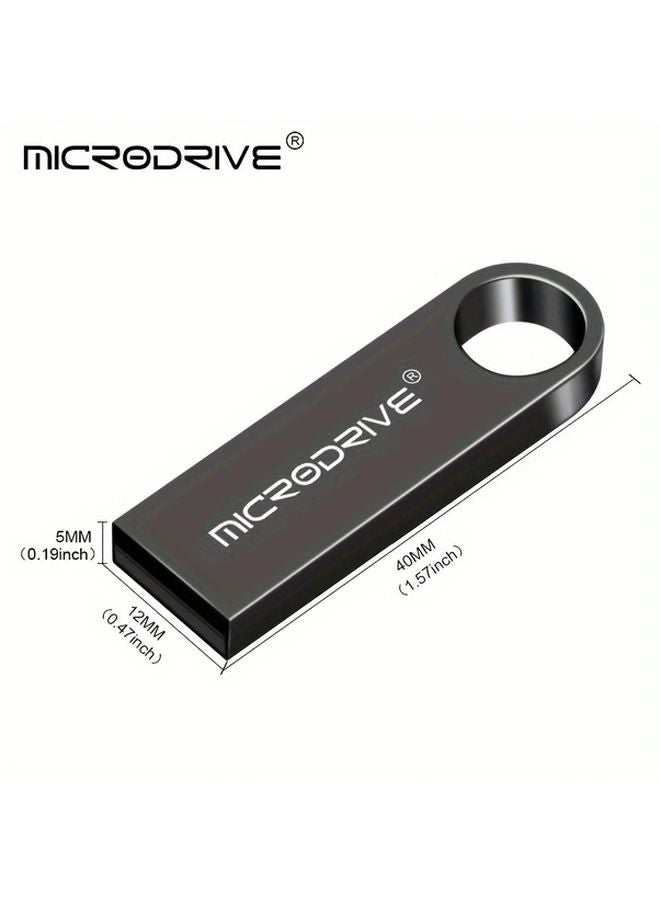 Black 32GB USB Flash Drive With Key Ring High Speed Pen Drive Memory Stick - Image 5