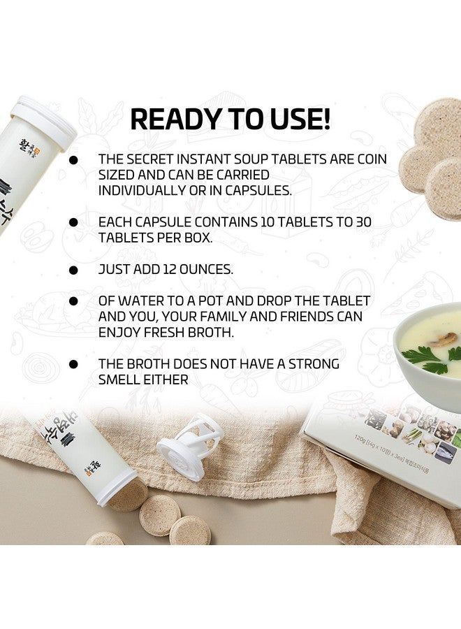 SOUND OF SEOUL 30 tablets - Seoul soup secrets - Instant Korean soup tablet, seafood vegetable stock broth, all natural ingredients, made in Korea - Image 2