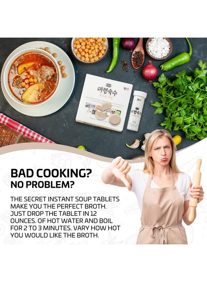 SOUND OF SEOUL 30 tablets - Seoul soup secrets - Instant Korean soup tablet, seafood vegetable stock broth, all natural ingredients, made in Korea - Image 5