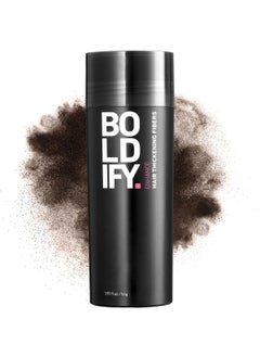 Boldify BOLDIFY Hair Fibers (56g) - Fill In Thinning and Fine Hair for an Instantly Fuller, Thicker Look - 14 Shades for Women & Men - Dark Brown 