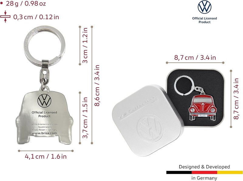 Brisa Volkswagen Beetle Keychain - Image 3