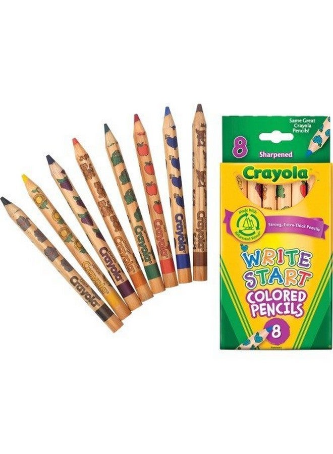 Crayola 16 عبوة من كرايولا LLC سابقًا بيني & سميث كرايولا وايت ستارت 8 عد ألوان - Image 2