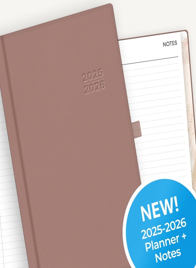 Blue Sky 2025-2026 Weekly and Monthly Academic Year Planner Calendar, July 2025 - June 2026, 5" x 8", Faux Leather Hard Cover, Bookbound, Laminated Tabs, Storage Pocket, Soft Brown - Image 5