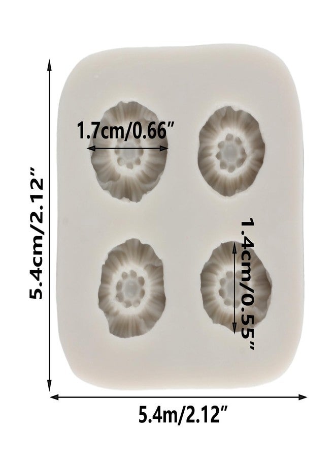 MINFEIDMS Poppy Flower Silicone Molds For Cake Decorating Cupcake Topper Candy Chocolate Gum Paste Polymer Clay - Image 2