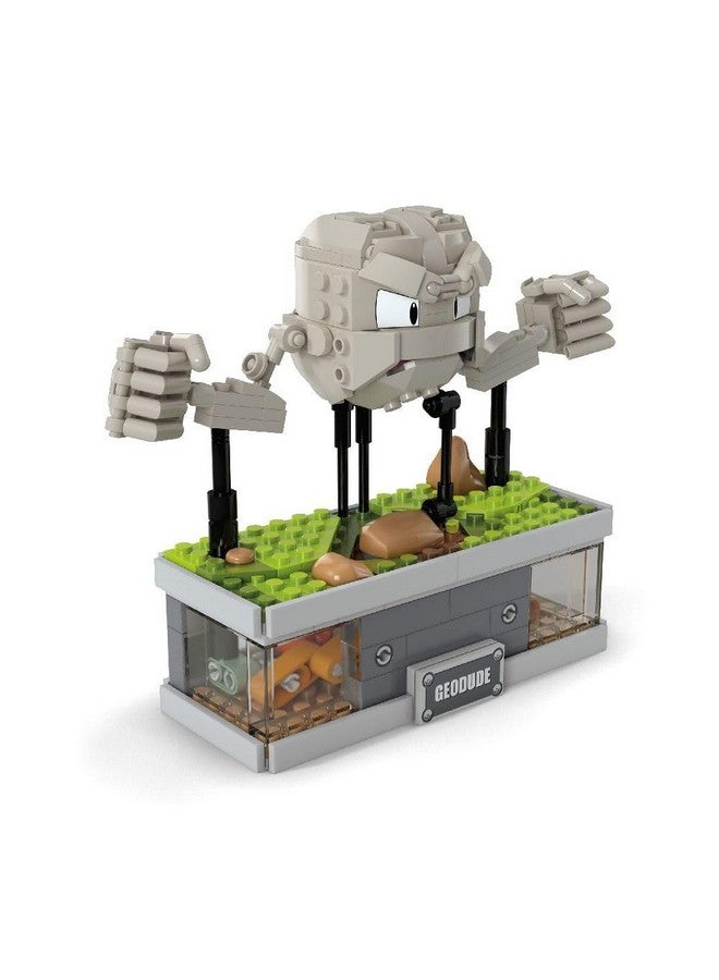 Mega Brands مجموعة ألعاب بناء بوكيمون MEGA، جودود صغير بحركة مع 343 قطعة، ارتفاع 5 بوصات، ذراعين وفم متحرك، مجموعة قابلة للتجميع للبالغين - Image 4