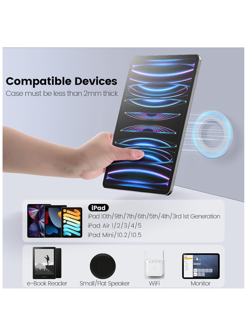 General Magnetic Tablet Wall Mount and Holder for Bedroom Tablet Holder Mount for car Cradle Magnet for iPad 10th,Tablet Surface,SnapHold Magnetic Sticker for Home,Office,Fridge  - Image 3