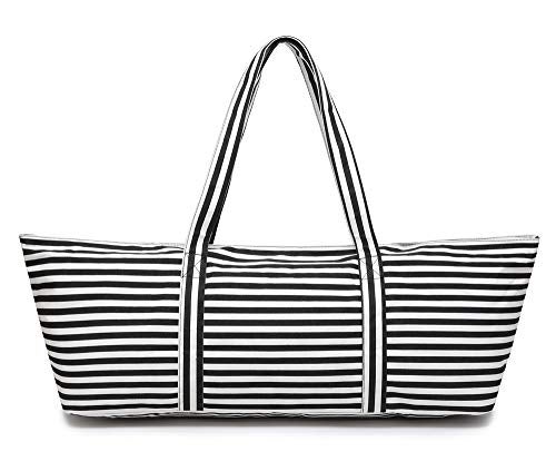 ELENTURE Large Yoga Mat Bag for Women Men, Travel Gym Bag for Pilates Office Beach Workout, Yoga Mat Tote Carrier with Mat Strap for 1/4" 1/2" Thick Exercise Yoga Mat - Image 2