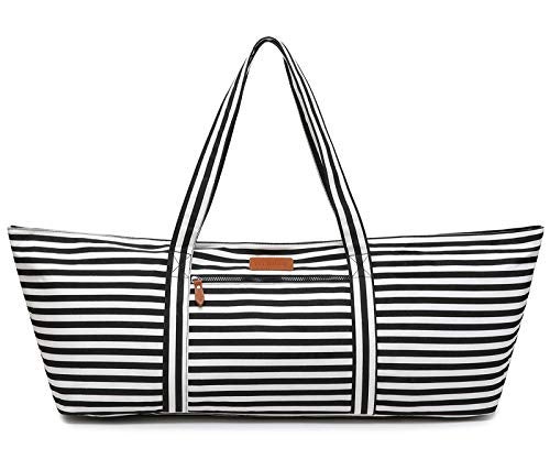 ELENTURE Large Yoga Mat Bag for Women Men, Travel Gym Bag for Pilates Office Beach Workout, Yoga Mat Tote Carrier with Mat Strap for 1/4" 1/2" Thick Exercise Yoga Mat - Image 1