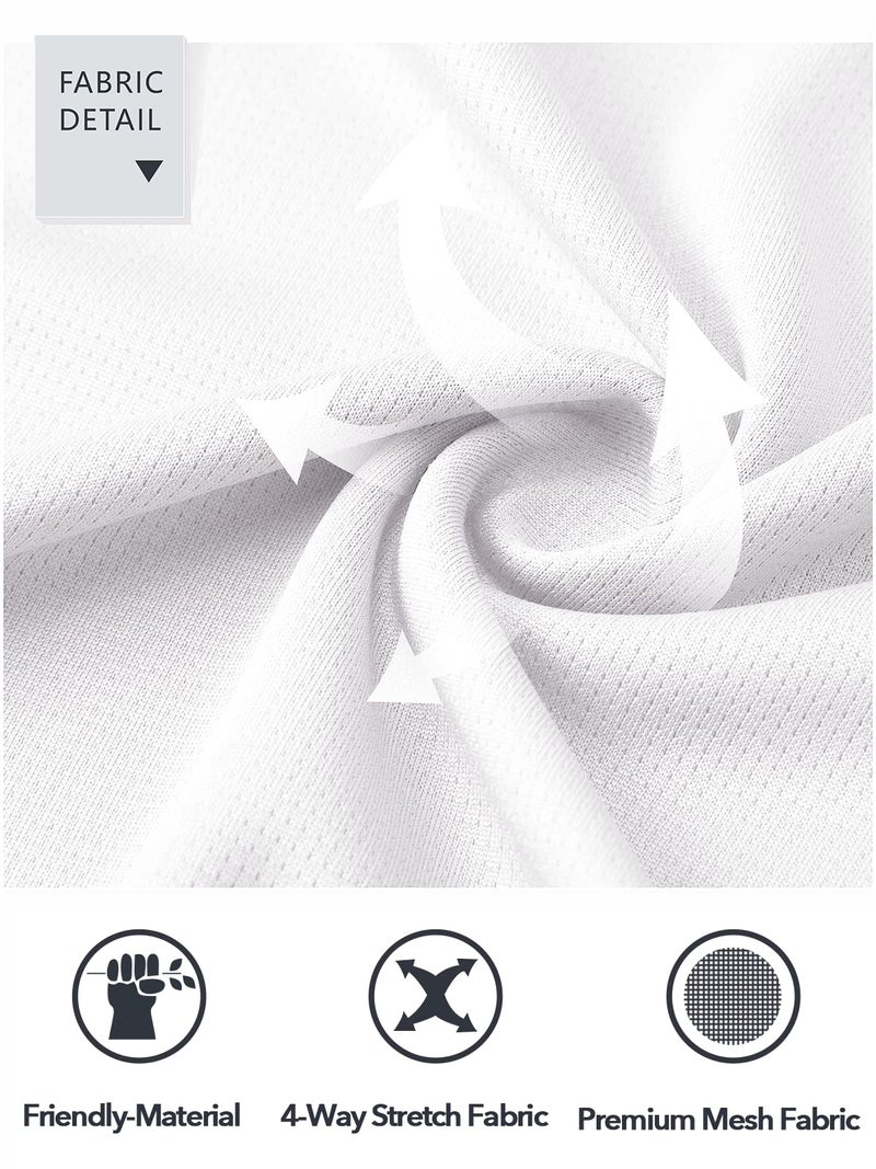 NORTHYARD Men's 10" Athletic Basketball Shorts Workout Gym Quick Dry Shorts Lightweight Mesh Training Shorts for Men Exercise White - Image 4