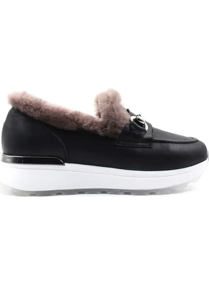 Fast Step Leather Shearling Women's Casual Shoes 757KZA24501 - Image 1
