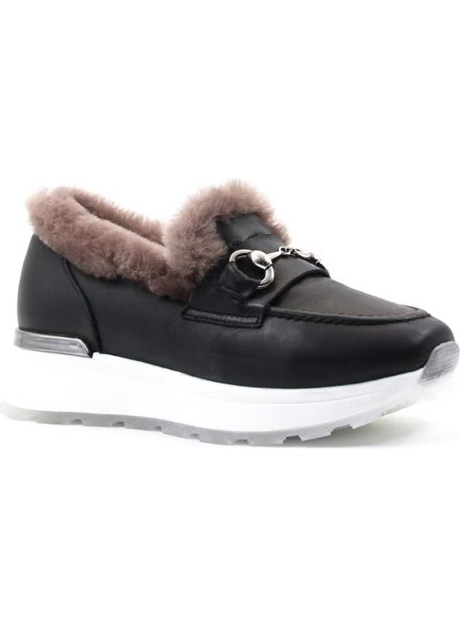 Fast Step Leather Shearling Women's Casual Shoes 757KZA24501 - Image 3