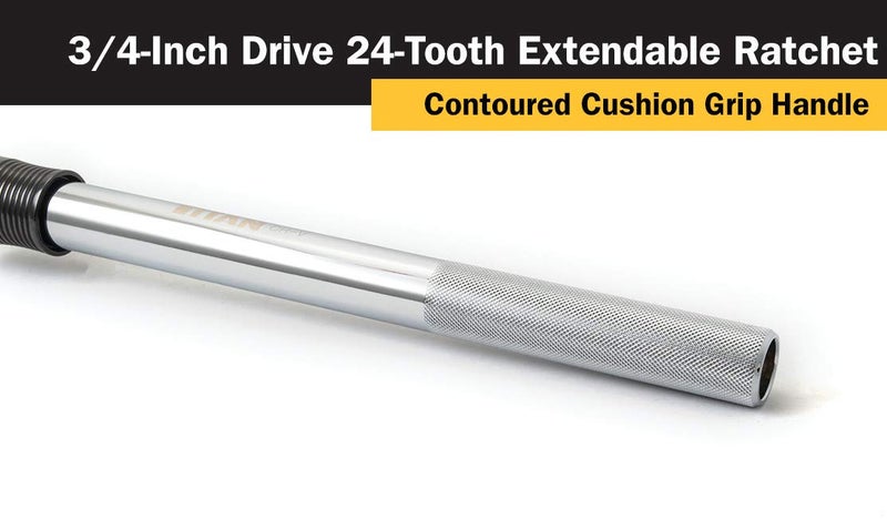 Titan 12072 3/4-Inch Drive x 19-1/2 to 30-1/2-Inch 24-Tooth Extendable Ratchet - Image 5