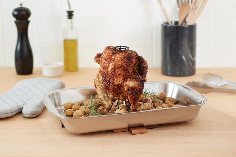 Fox Run Vertical Chicken Roaster, Non-Stick,Black,5.5 x 5.5 x 7.5 inches - Image 2