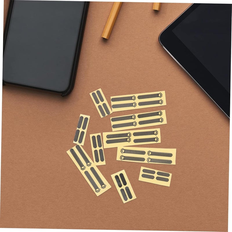 POPETPOP 40Pcs Speaker Dustproof Stickers Self-Adhesive Mesh Net Covers for 12/13 Series Easy to Install Protection for Phone Speaker Compatible Mobile Devices - Image 4